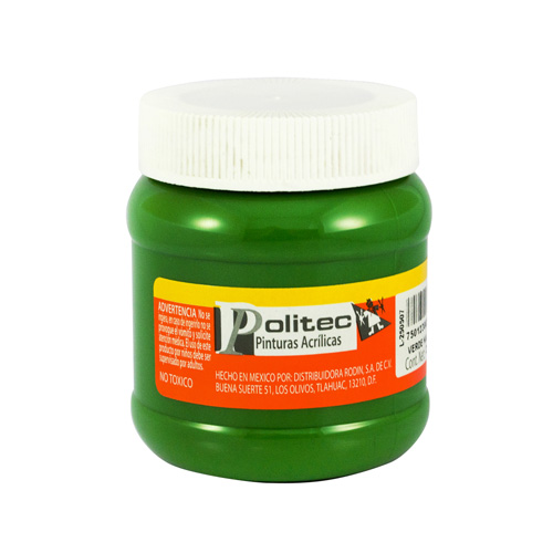 PINTURA ACRILICA 250ML VERDE NIL.POLITEC