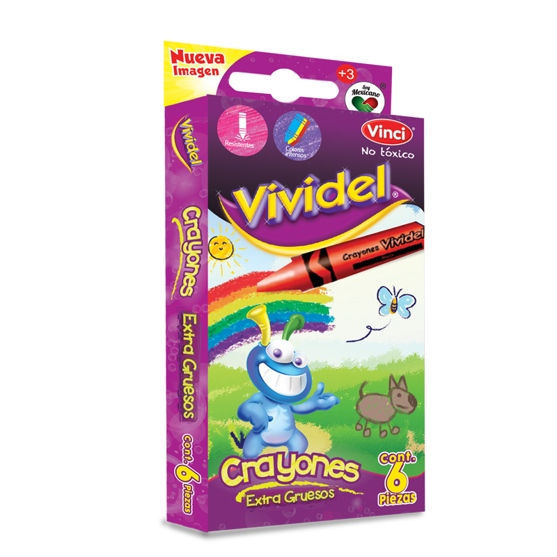 CRAYON JUMBO C/06 VIVIDEL          DIXON
