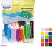 MASA FOMI MOLDEABLE 150GR SURT. BARRILIT 987338 C/15 COLORES