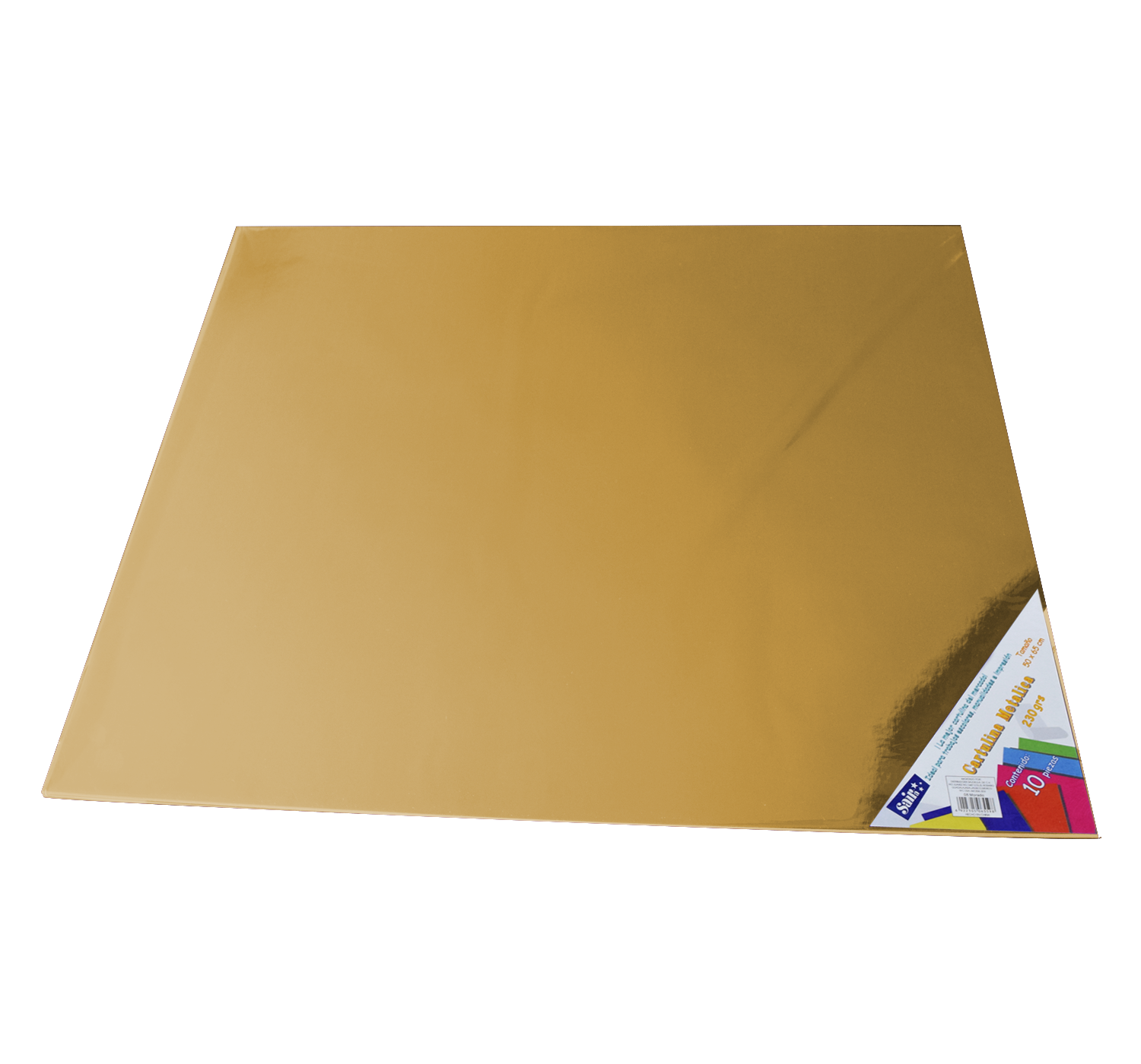 CARTULINA MET.50X65CM C/10 ORO