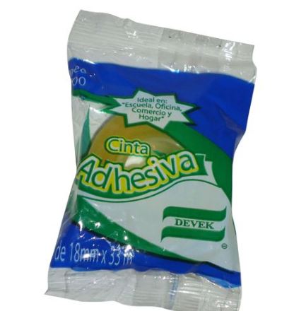 CINTA TRANSPARENTE 18X33           DEVEK