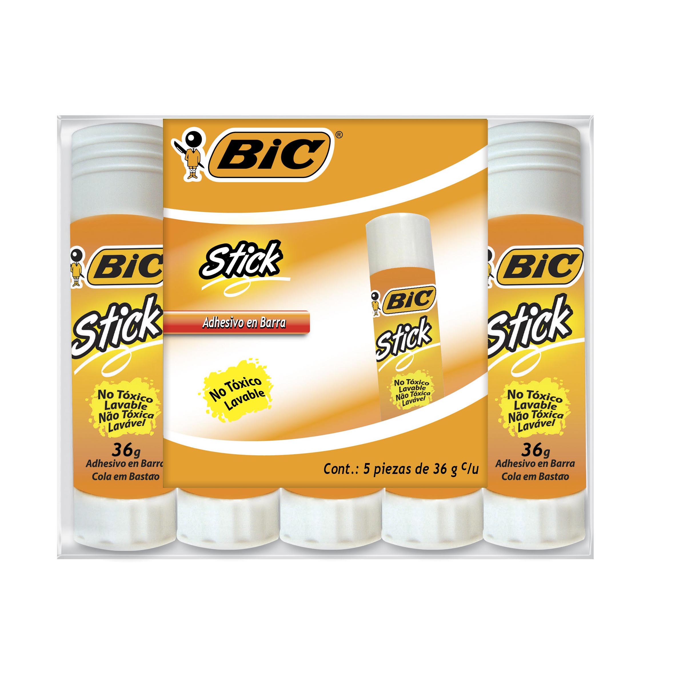LAPIZ ADHESIVO 36 GRS STICK  C/05    BIC