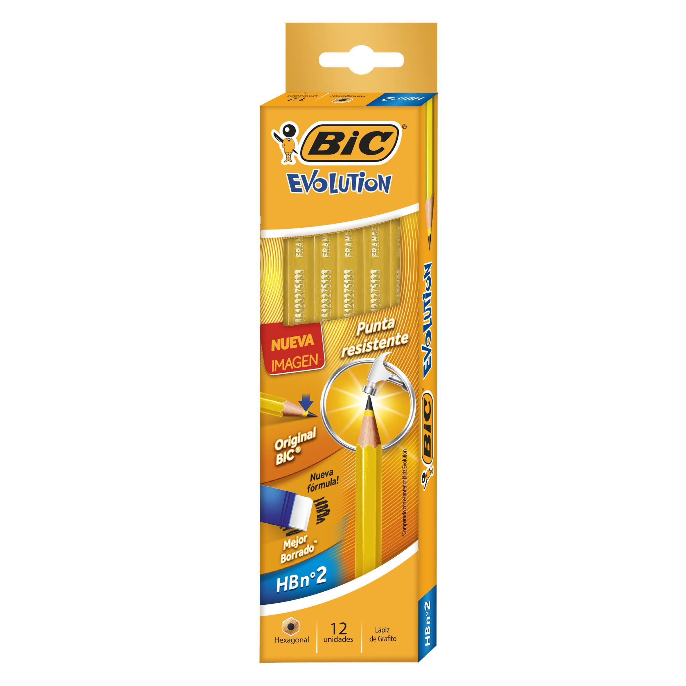 LAPIZ # 2   CONTE EVOLUTION AMARILLO BIC