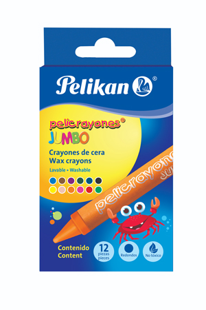 CRAYON JUMBO C/12 PELICRAYONES   PELIKAN