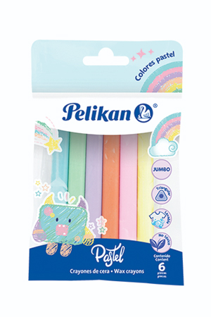CRAYON JUMBO C/06 PASTEL     TR  PELIKAN
