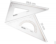 JUEGO ESCUADRAS 2031JE 30CMS   BARRILITO