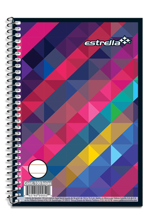 LIBRETA APUNTES 1/8 ESPIR.100H 052 ESTRE