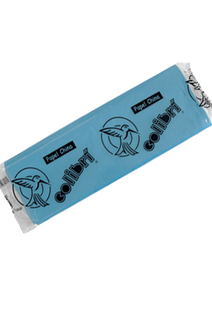 PAPEL CREPE AZUL CLARO      C/10 COLIBRI