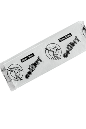 PAPEL CHINA 50X75 BLANCO    100H COLIBRI