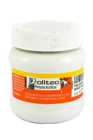 PINTURA ACRILICA 250ML BLANC.TIT.POLITEC