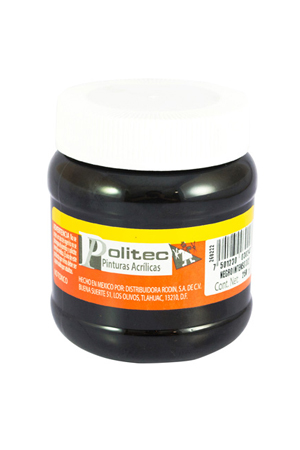 PINTURA ACRILICA 250ML NEGRO INT.POLITEC