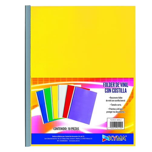 FOLDER T/C COSTILLA AMARILLO        KYMA