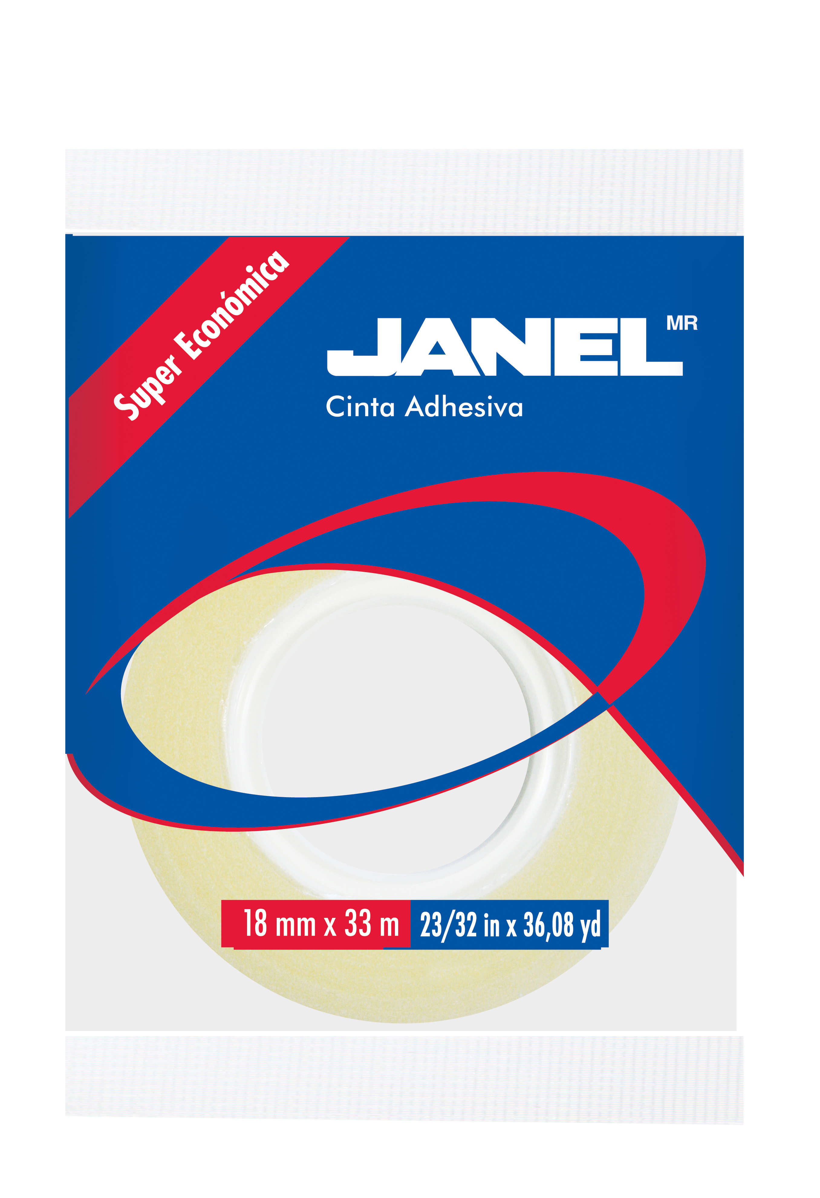 CINTA TRANSPARENTE 18X33 BSA.  255 JANEL