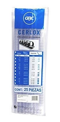 ARILLO PLAST. C/25  65H  7/16 TRA    GBC 035874 4002661