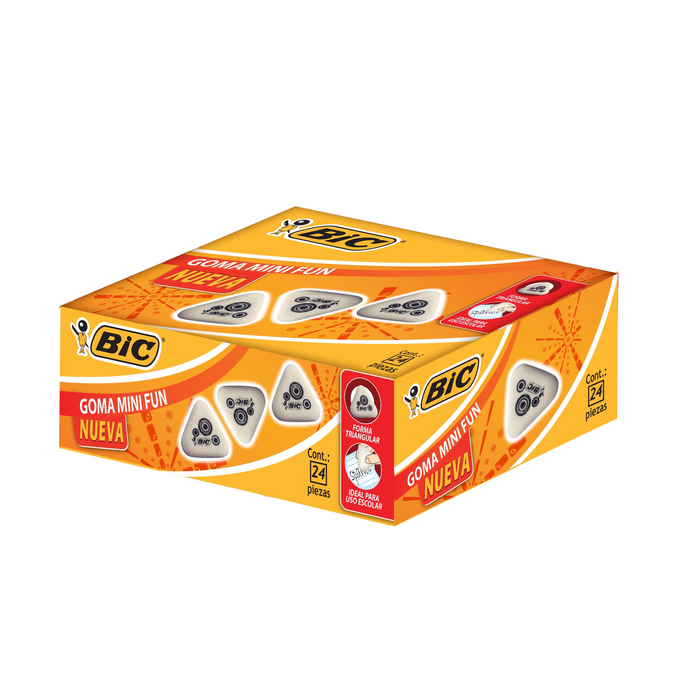 GOMA BLANCA    MINI FUN   C/24       BIC