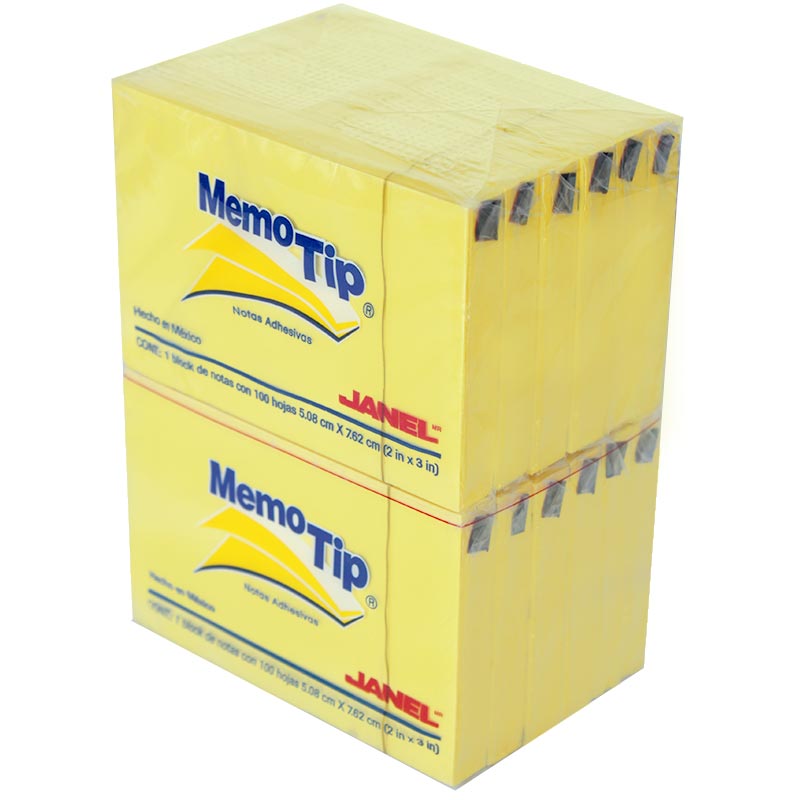 BLOCK POST-IT 656 2X3  100H AMAR.  JANEL