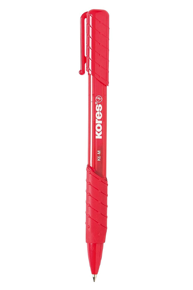 BOLIGRAFO MED. K6-M ROJO C/GRIP TR KORES 376312 376305 37631