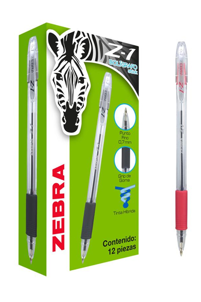 BOLIGRAFO P.F. Z-1 ROJO            ZEBRA 605569 7905-02