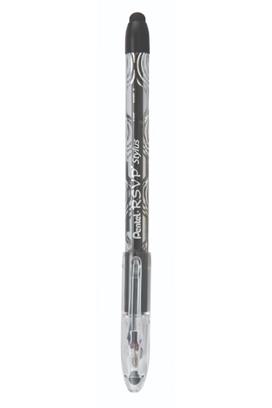 BOLIGRAFO MED. RSVP STYLUS NEGRO  PENTEL 006905 258965 258972