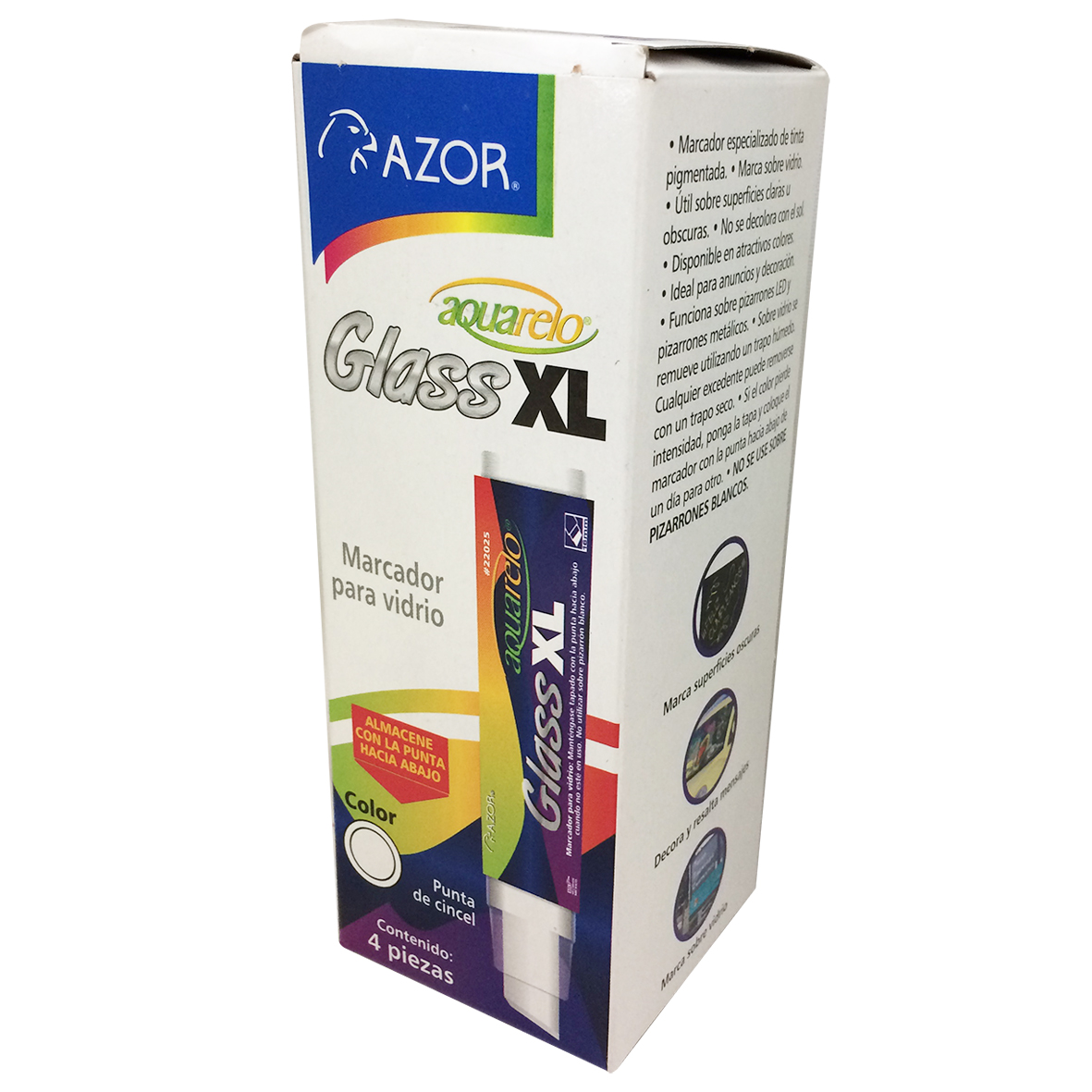 MARCADOR P/CRISTAL AZUL AQUARE.GLASS XL.