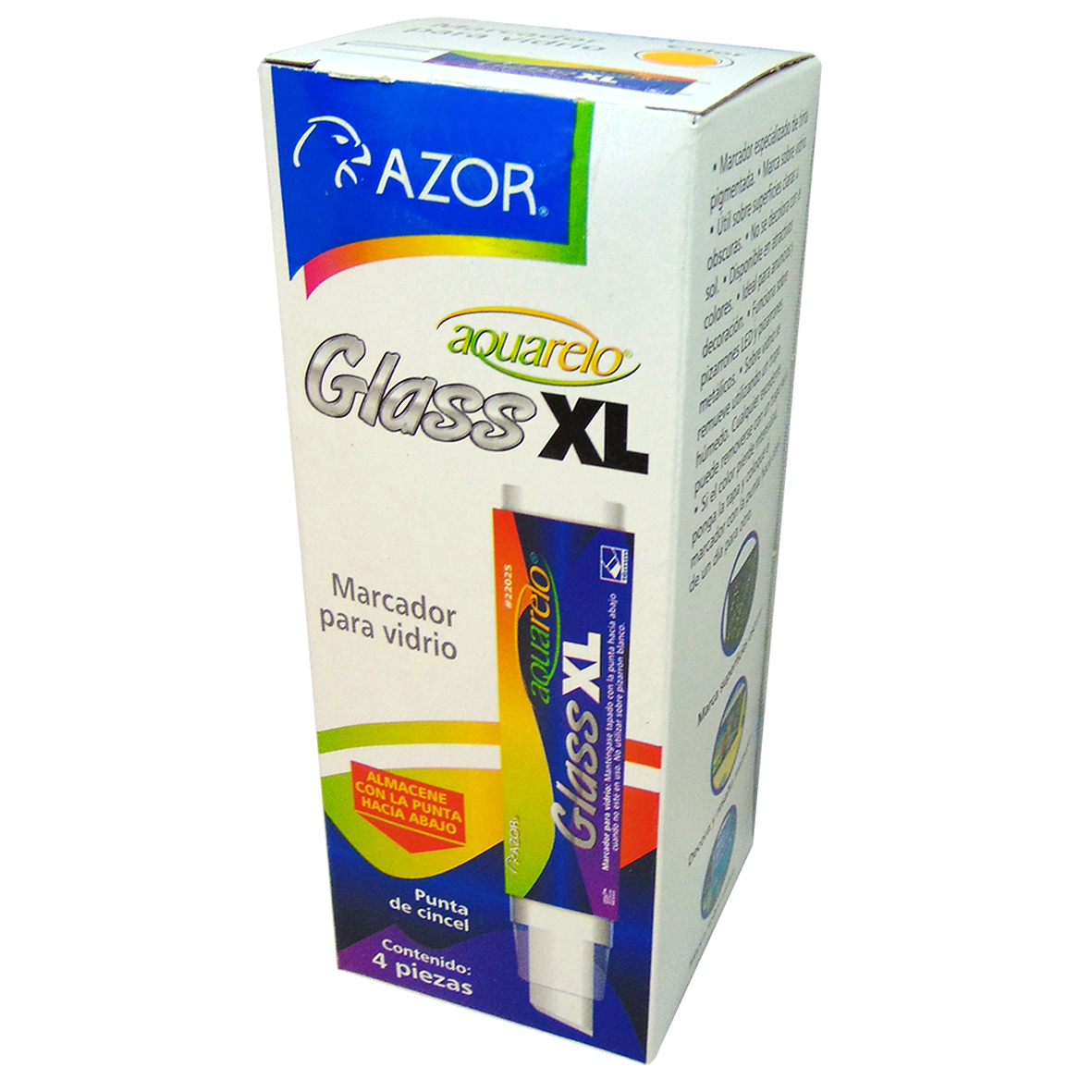 MARCADOR P/CRISTAL BCO  AQUARE.GLASS XL.