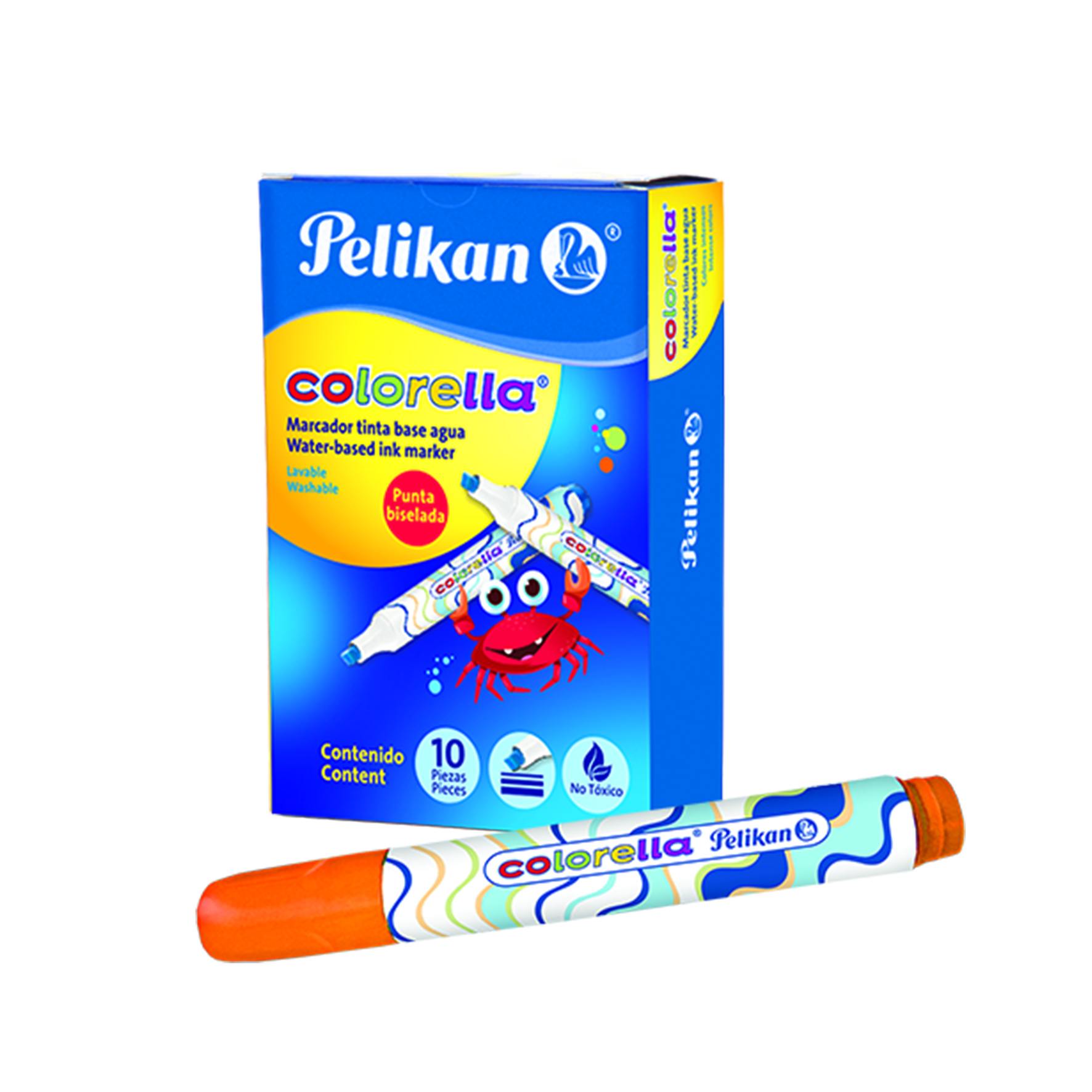 MARCADOR AGUA COLORELA NARANJA   PELIKAN 213339 205457