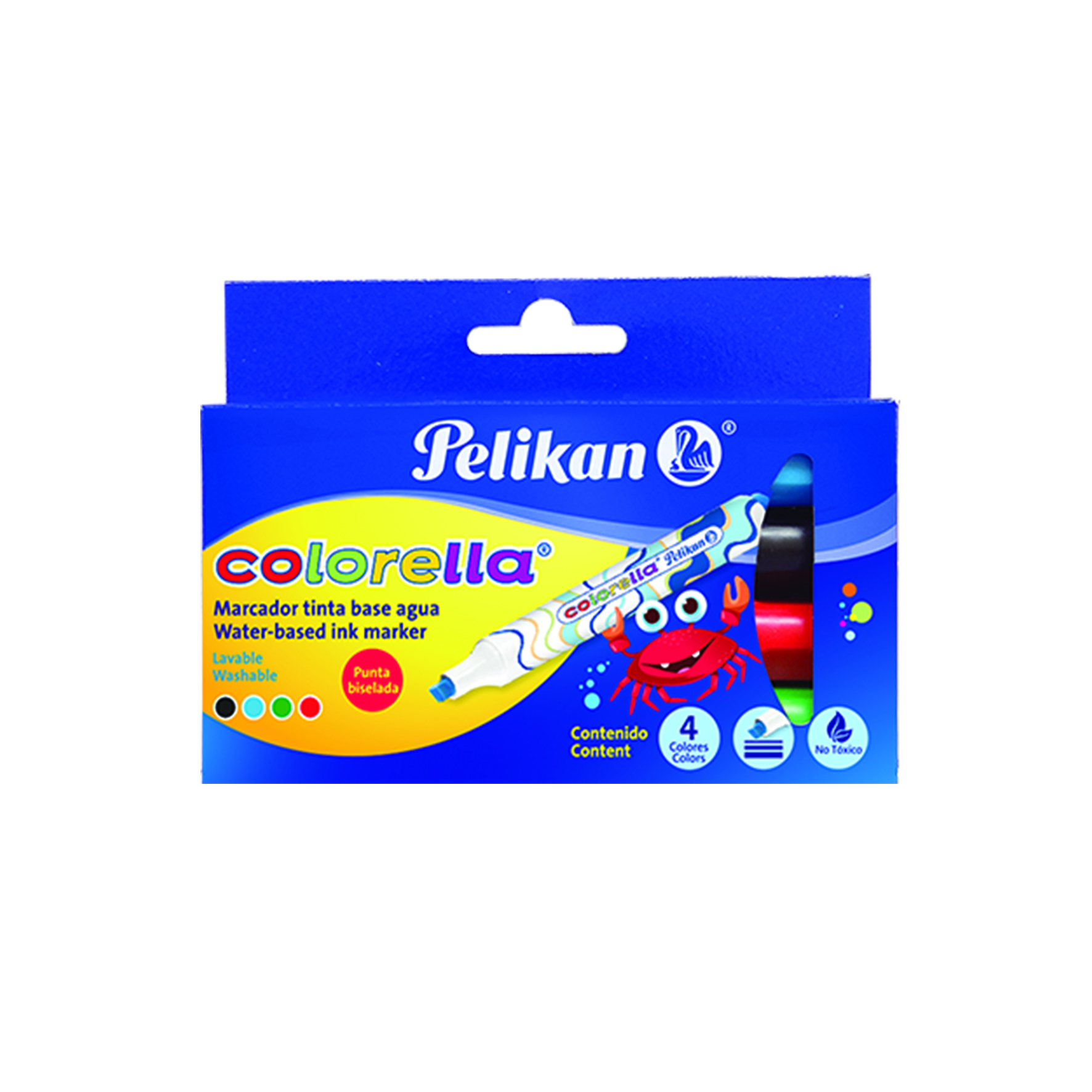MARCADOR AGUA COLORELA SURT.  C/04 PELIK
