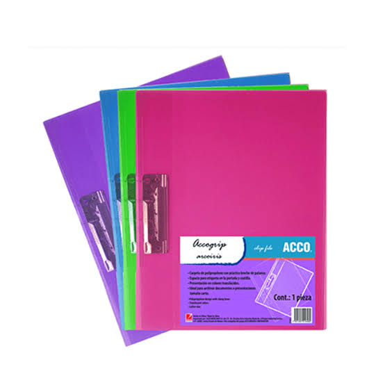 Z CARPETA C/PALANCA CTA.PLAST.VDE.    AC 016469  P1646  TRANS