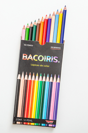 LAPIZ DE COLOR C/12 LARGOS BACOIRIS BACO