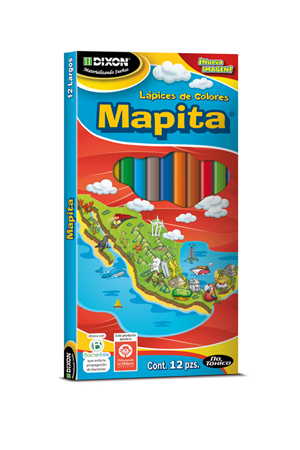 LAPIZ DE COLOR C/12 LARG.MAPI.C/05 DIXON