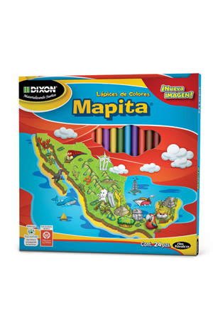 LAPIZ DE COLOR C/24 LARGOS  MAPITA DIXON