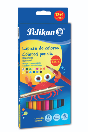 LAPIZ DE COLOR C/12+1 LARGOS     PELIKAN
