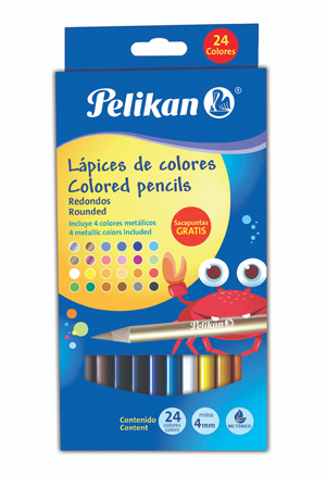 LAPIZ DE COLOR C/24 LARGOS       PELIKAN