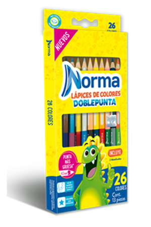 LAPIZ DE COLOR 13X26 LARGOS        NORMA