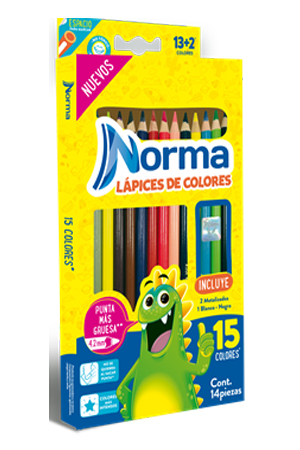 LAPIZ DE COLOR C/12+2              NORMA