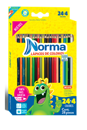 LAPIZ DE COLOR C/24+4              NORMA