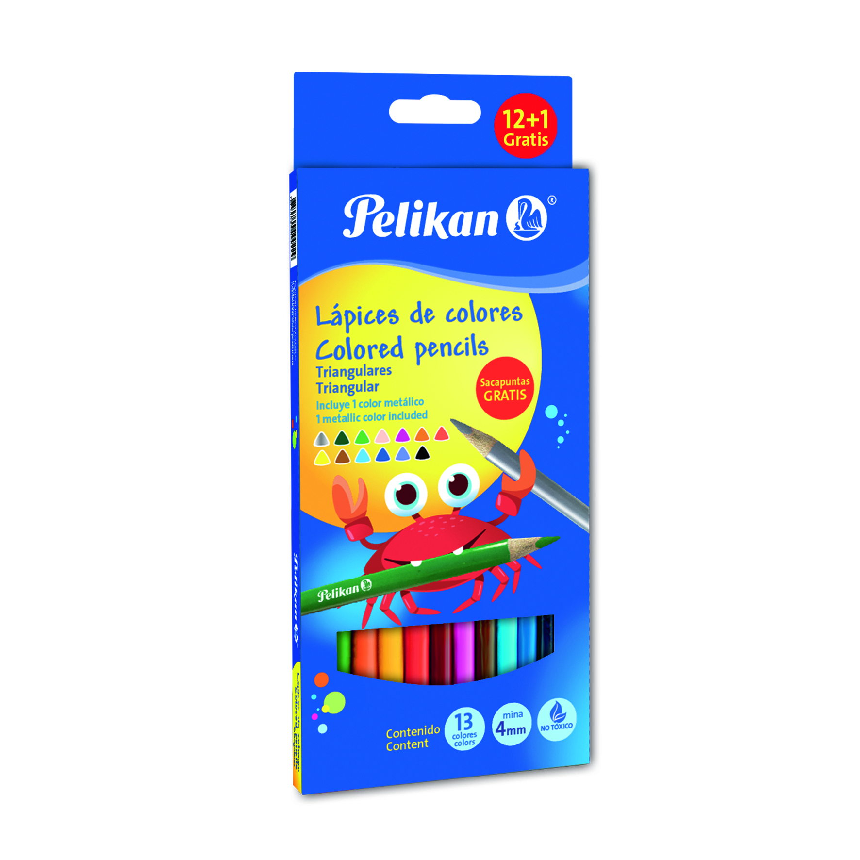 LAPIZ DE COLOR C/12 LARGOS TRI.  PELIKAN 003247 330310 (ESTUC