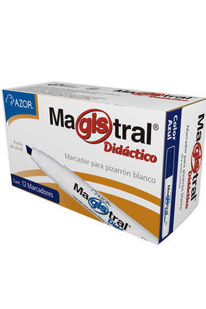 MARCADOR P/PIZARRON AZUL 8350AZ AZOR 724095 702307 (MAGIS