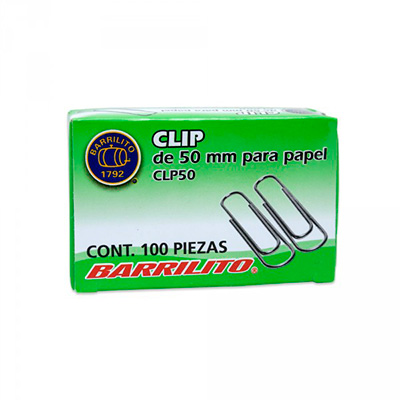 CLIP JUMBO  NIQUELADO        C/100  BARR 904557 CLP50 BARRILI