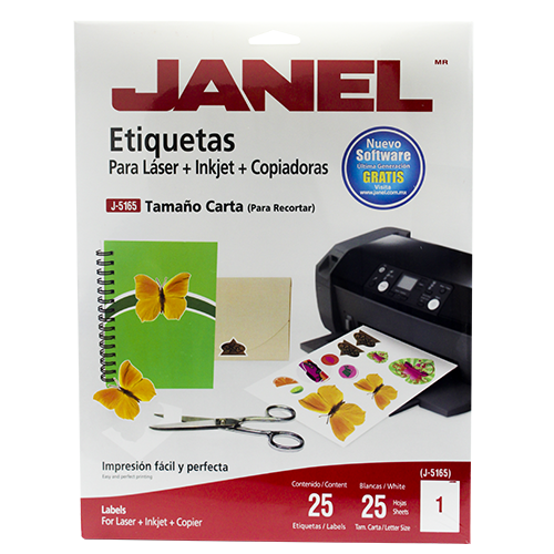 ETIQUETA BCA. LASER 1 1/3"X4"C/25H JANEL