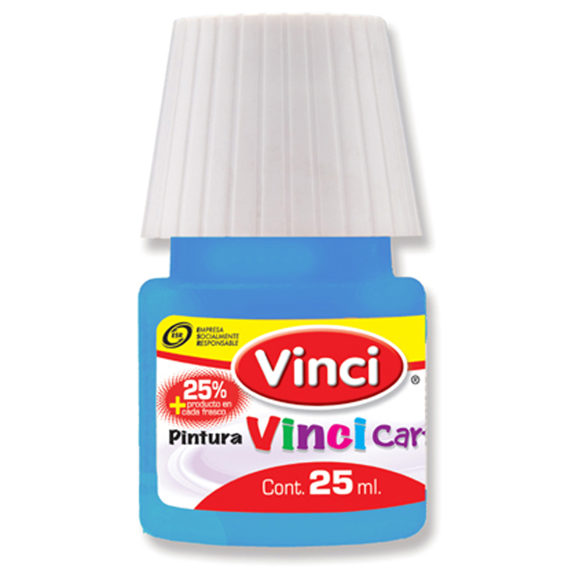 PINTURA CARTEL  25ML AZL.PAST.C/10 VINCI