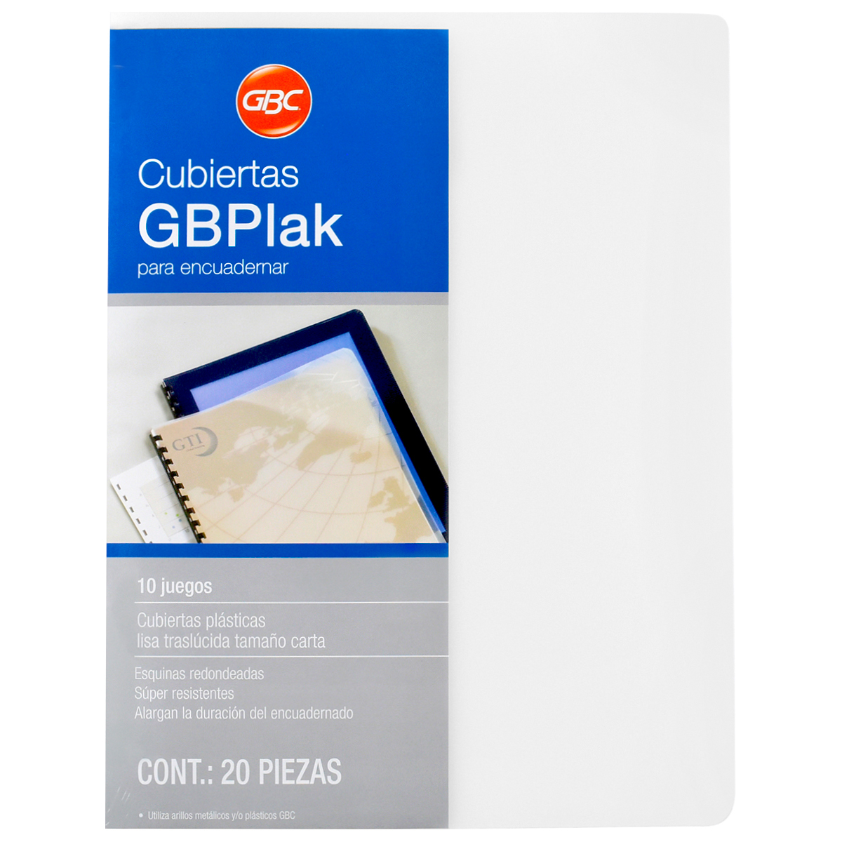 PASTA OFI.PLAST.CRISTAL     ESTRIADO GBC