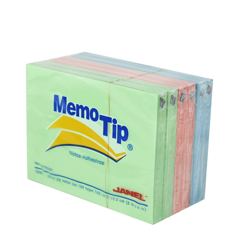 BLOCK POST-IT 656 3X4  100H PASTEL JANEL