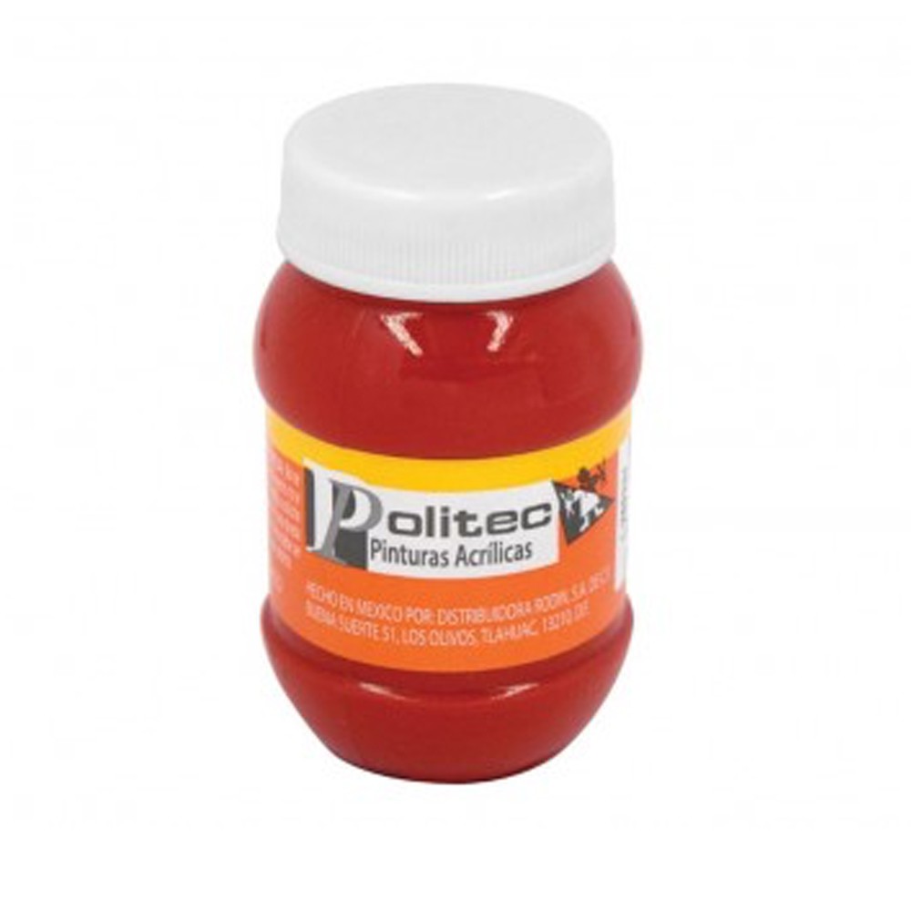 PINTURA ACRILICA 250ML ROJO TOL. POLITEC