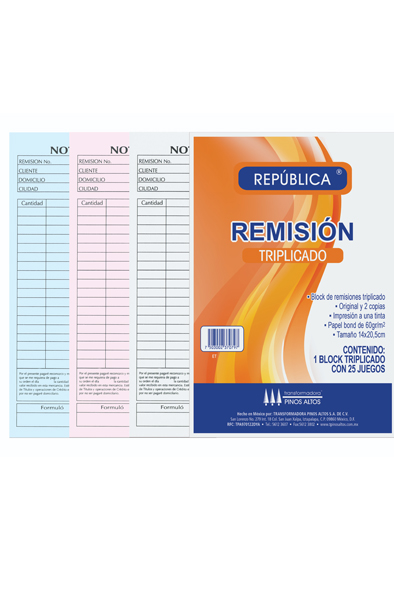 BLOCK REMISION ESQ TRIPLICAD 72H P.ALTOS