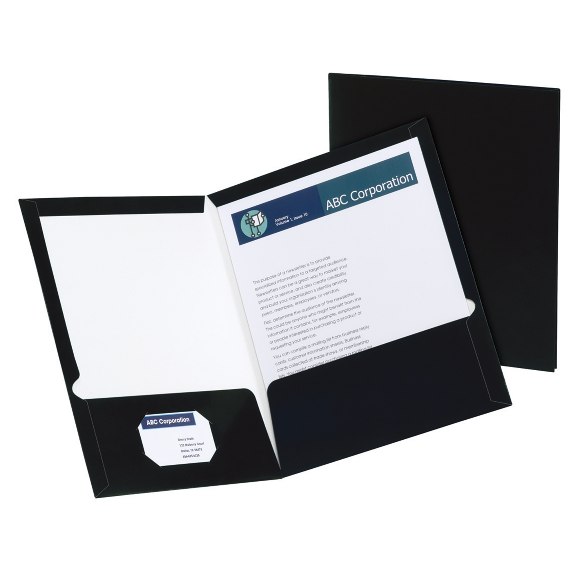 FOLDER T/C ELITE FILE NEGRO   C/5 OXFORD 517349 51734 SHOWFOL