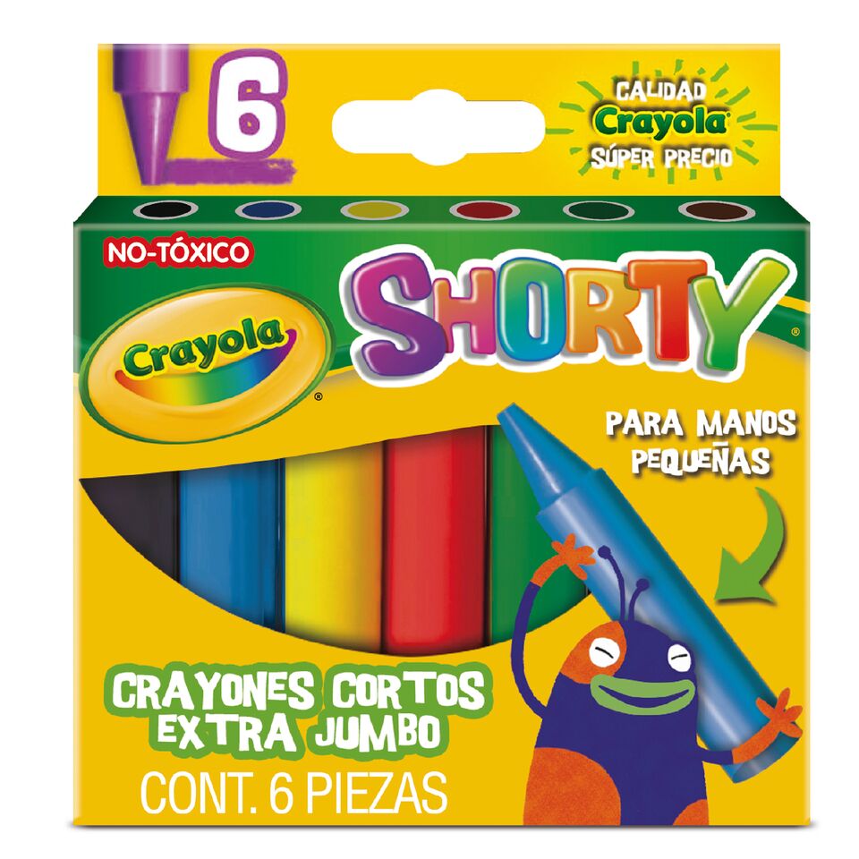 CRAYON EXTRA JUMBO C/06 CORTOS   CRAYOLA 204066 52-0406