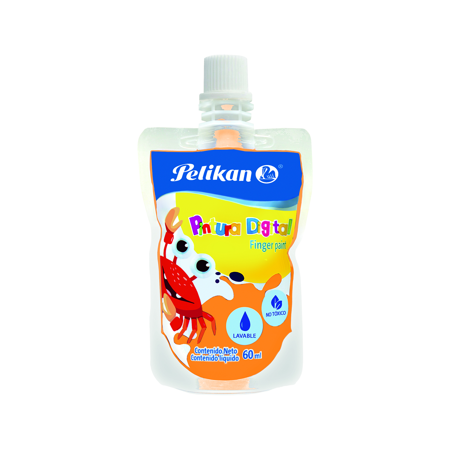 PINTURA DIG.TUBO  60ML NARANJA   PELIKAN