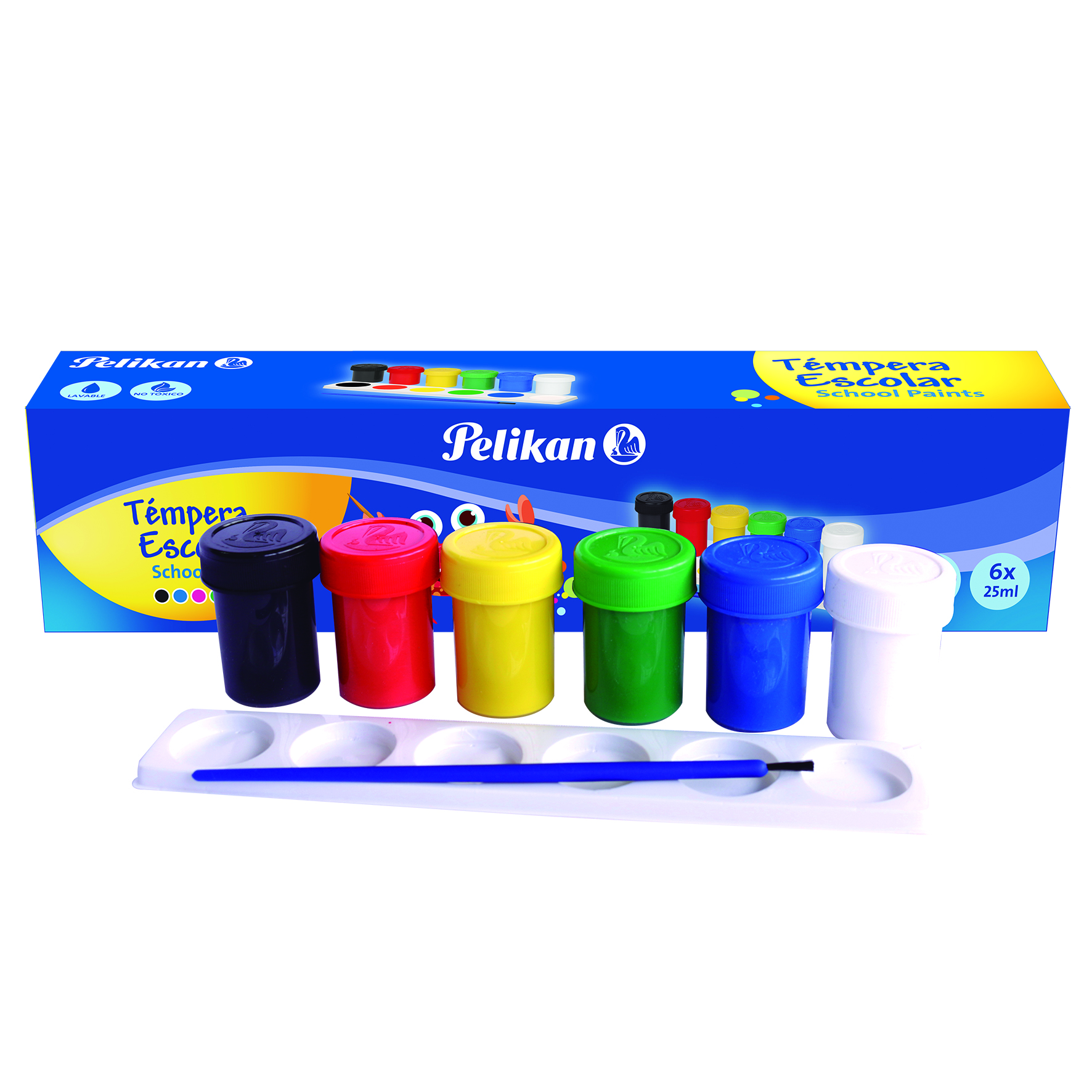 PINTURA CARTEL  25ML C/6 COLOR.LAV.PELIK