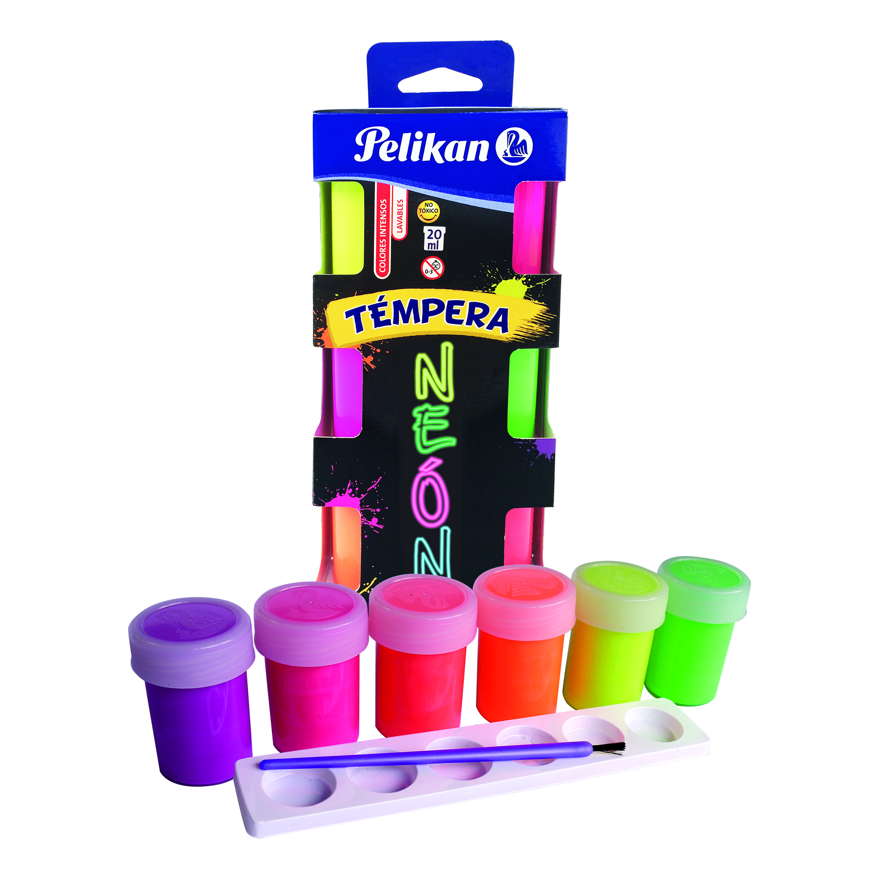 PINTURA CARTEL  20ML C/06 NEON   PELIKAN